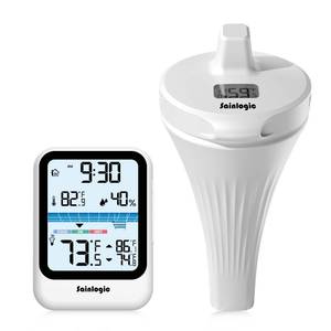 lot 2352 image: Sainlogic Wireless Floating Pool Thermometer 3.3 Inch LCD IP68 Waterproof