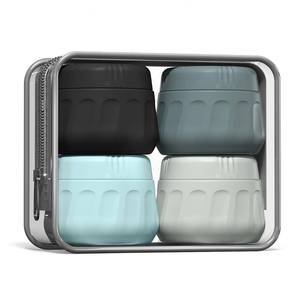 lot 2404 image: Mrsdry Travel Toiletry Containers 4 Pack 1 Oz Leak Proof Silicone Jars