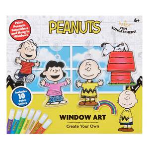 lot 2409 image: Cra-Z-Art Peanuts Paint Your Own Suncatcher Kit with 10 Paint Colors