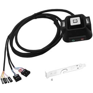 lot 2420 image: YARCHONN PC Power Button Switch Extension Cable with USB Audio 59.06 Inch