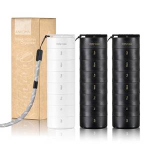 lot 2430 image: Ankomn 7-Day Stackable Travel Pill Organizer IPX7 Waterproof