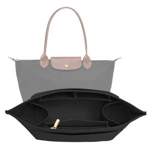 lot 2432 image: LOUKAYCCI Felt Purse Organizer Insert for Longchamp Le Pliage M Tote Bag