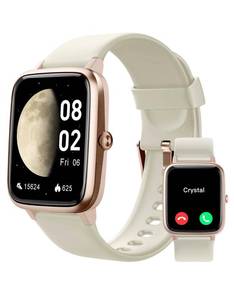 lot 2475 image: GRV Smart Watch 1.85 Inch Touch Screen Fitness Tracker Milky