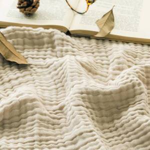 lot 7778 image: EMME Muslin Blanket Twin Size 60 x 80 Beige