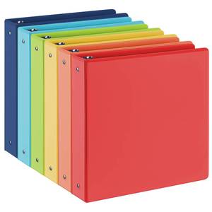 lot 7806 image: SUIN 3 Ring Binder 1.5 Inch Clear View 6 Pack