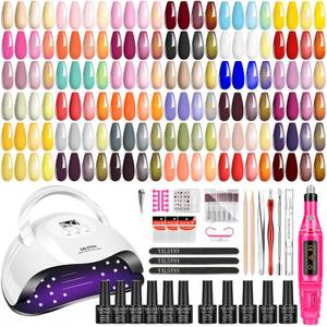 lot 7809 image: YALSYNY Gel Nail Polish Kit with UV LED Lamp 36 Colors
