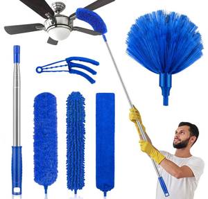lot 8149 image: Newliton 6-Piece Extendable Duster Kit with 30-100 Inch Pole