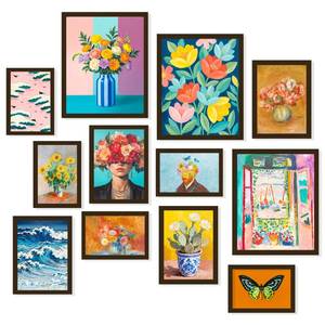lot 8193 image: 97 Decor Maximalist Wall Art Prints, 12 Piece Set, Unframed