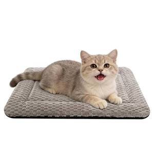 lot 8251 image: Pobopobo Dog Crate Bed Mat, Light Gray, XS 18 x 14 x 1.5 In