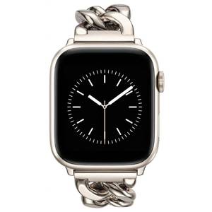 lot 8264 image: V.R.HOPE Starlight Cowgirl Chain Apple Watch Band for Women, Champagne