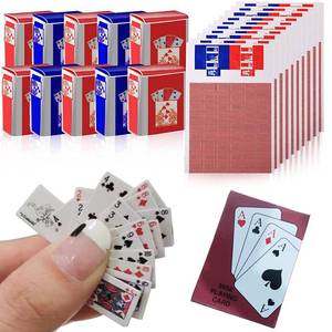 lot 8268 image: Dephnes Mini Playing Cards 112 Scale Dollhouse Miniature 10 Decks