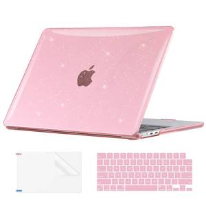 lot 8295 image: EooCoo Hard Shell Case for MacBook Air 13 Inch M2 M3 M4 M5 Pink