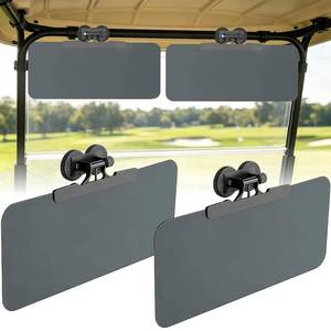 lot 8310 image: SOSAZOZA 2 Pack Magnetic Polarized Sun Visors for UTV & Golf Cart