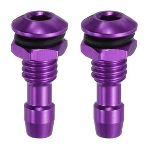lot 8318 image: MECCANIXITY RC Boat Water Nipple Outlet Nozzle 20mm M6 Aluminium Purple 2 Pcs