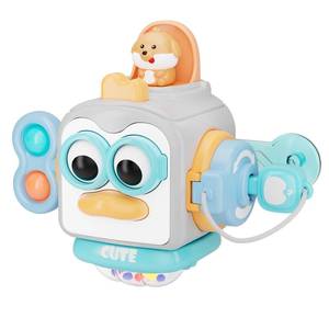 lot 8338 image: OSIMILY Busy Cube Montessori Toy for 1 Year Old Sensory Fine Motor