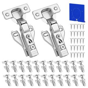 lot 13613 image: ROTESONNE 40 Pack Soft Close Hidden Cabinet Hinges 105 Degree 12 Inch Overlay  Retail $129.99