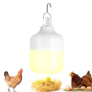 lot 13629 image: TSJKPAYL Rechargeable Chicken Coop Light 3000K Warm Yellow Hanging Lamp