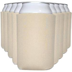 lot 13659 image: TahoeBay Blank Can Cooler Sleeves, 12 oz, 12-Pack, Champagne Beige