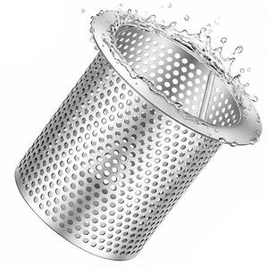 lot 13680 image: Otoolling Floor Drain Strainer 4 Inch Diameter 316 Stainless Steel