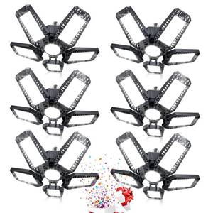 lot 13689 image: YIBEYYDS LED Garage Lights 160W 16000LM 6500K E26E27 Screw In 6 Pack