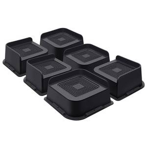 lot 13716 image: ANNKUT Bed Risers 2 Inch Heavy Duty 5000 Lb Capacity 6 Pack Black