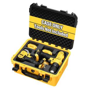 lot 13721 image: LOTOCASE Hard Case for DeWalt Cordless Drill Impact Driver Set Polypropylene