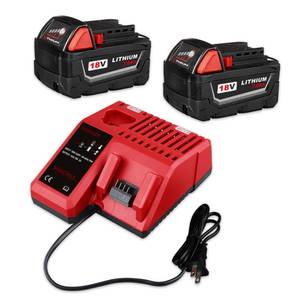 lot 13744 image: Generic Replacement Battery Pack 18V 7.0Ah for Milwaukee 48-11-1852 2 Pack