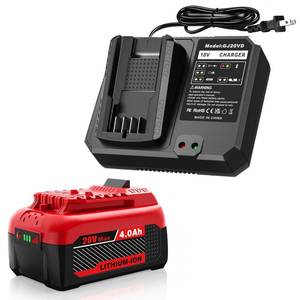 lot 13763 image: Amityke 4.0Ah Replacement Battery and Charger Kit for Craftsman V20