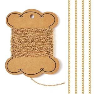 lot 14037 image: PandaHall 14K Gold Filled Cable Chain 16.4 Ft 0.079 In Link