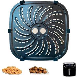 lot 14043 image: KunoNana Air Fryer Grill Pan 9.5 x 9.5 in for PowerXL Vortex Pro 8 QT