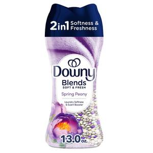 lot 14046 image: Downy Blends 2-in-1 Laundry Scent Booster Beads, Spring Peony, 13.0 oz