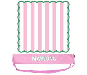 lot 14057 image: Whaline Mahjong Mat 31.5 x 31.5 Inch Anti-Slip Portable with Carry Bag