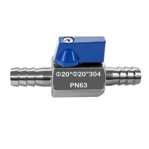 lot 14061 image: Beduan 34 Barb Ball Valve 304 Stainless Steel Shut Off Valve