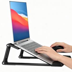 lot 14063 image: GleYo Laptop Stand Desk ABS Metal Portable Riser 10-17 Inch