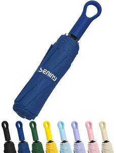 lot 14080 image: Seniny Mini Travel Umbrella with Case UPF 50 40.2 Inch Canopy