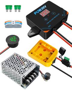 lot 14098 image: PUWJNV Power Wheel Battery Adapter Kit for DeWalt 18V 20V 30A