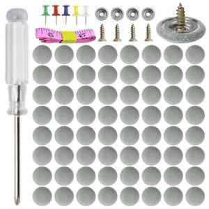lot 14104 image: GOOSLA Car Roof Headliner Repair Kit 65 Set 262 Pcs Snap Rivets Retainer Grey