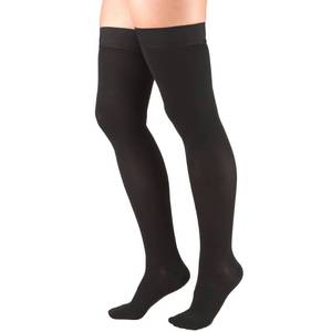 lot 14115 image: Truform Compression Stockings 30-40 mmHg Thigh High X-Large Black 8848