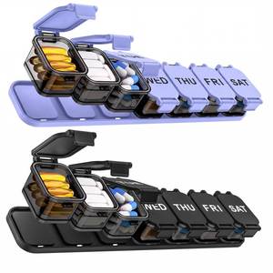 lot 14116 image: Yaklim Extra Large Weekly Pill Organizer 7 Day Detachable