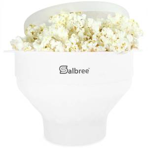 lot 14143 image: Salbree Microwave Popcorn Popper Maker Collapsible Silicone Bowl