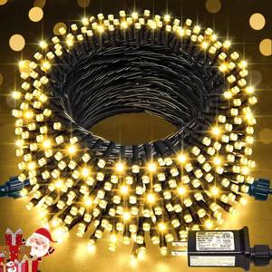 lot 14144 image: JMEXSUSS Christmas Tree String Lights 66ft 200 LED Warm White