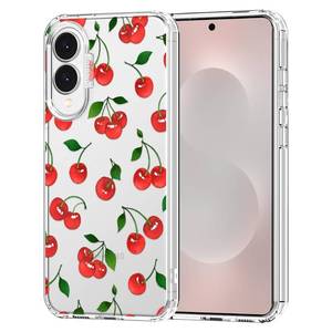 lot 14152 image: MOSNOVO Phone Case for Samsung Galaxy S25 Edge Clear TPU Bumper Cherry