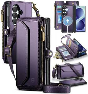 lot 14184 image: Strapurs Magnetic Wallet Case For Samsung Galaxy Z Fold 8 Ultra Purple