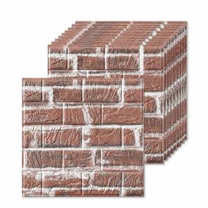 lot 17856 image: Umedol 3D Peel and Stick Wall Panels Faux Foam Brick 11.8 x 11.8 in Pack of 40