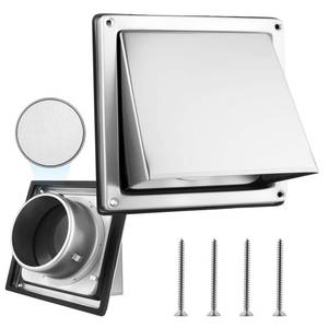 lot 17903 image: WENHUALI Dryer Vent Cover 4-Inch Stainless Steel Outdoor Cap with Mesh