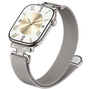 lot 18272 image: Fullmosa Milanese Loop Band for Apple Watch 424140mm Starlight