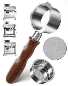 lot 18301 image: MiHeeHome 2.13 in Bottomless Portafilter for Breville Barista Express BES870XL