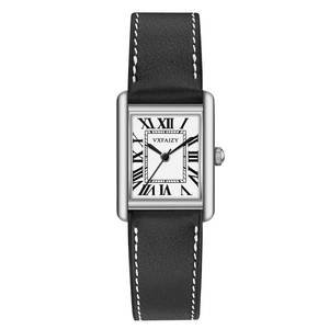 lot 18330 image: VXFAIZY Womens Rectangular Watch Vintage Roman Numeral Black Silver 0.94x1.26