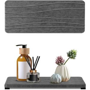 lot 18344 image: Lyxel Water Absorbing Diatomite Stone Soap Dish Tray 2 Pcs