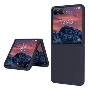 lot 18395 image: E Segoi Liquid Silicone Phone Case for Samsung Galaxy Z Flip 7 Midnight